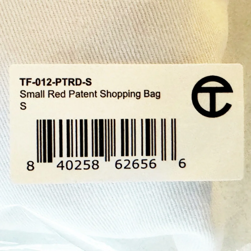 NWT Telfar Small Red Patent Bag - Picture 9 of 10